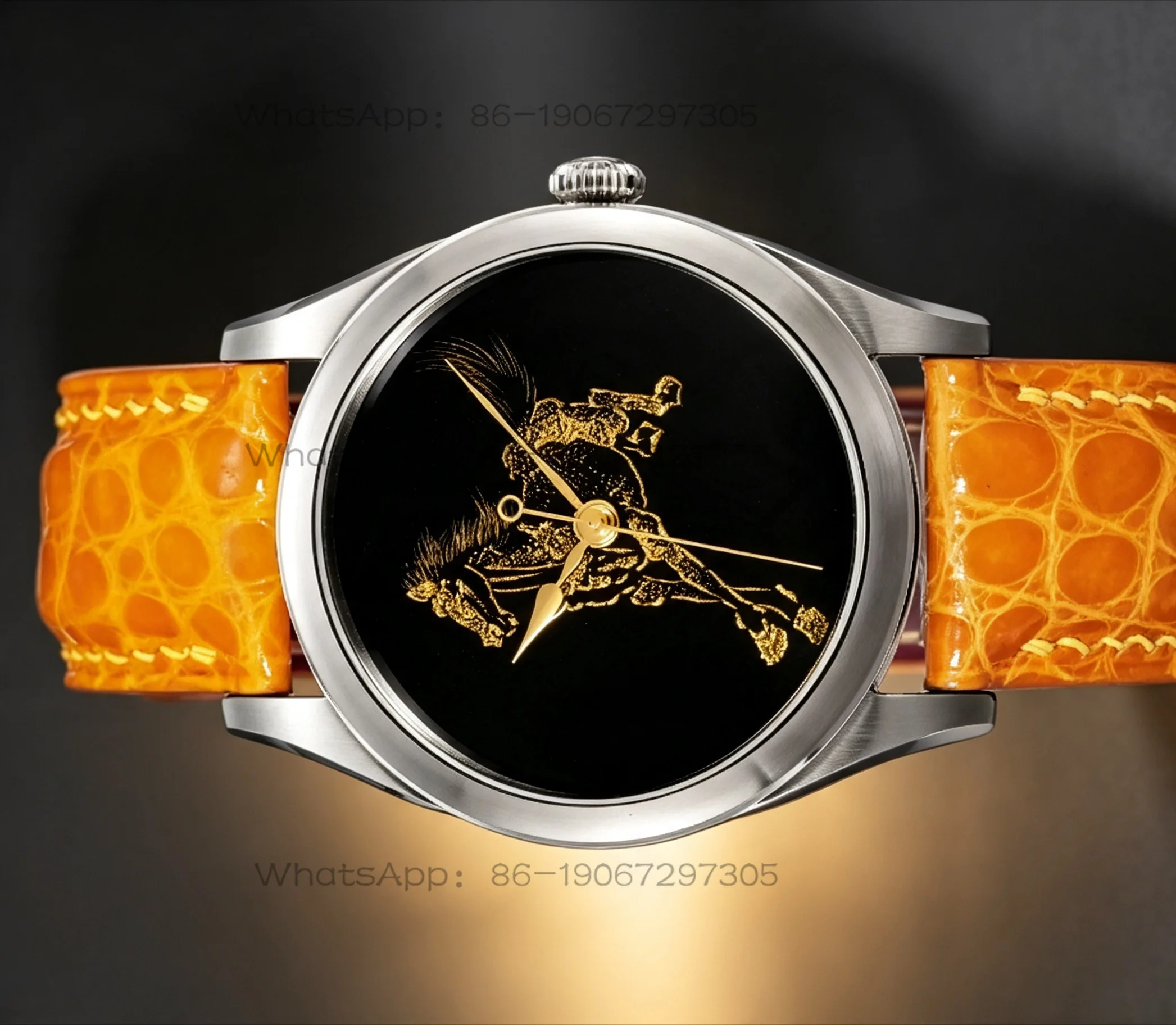 Zodiac Luxury Watch - 短期間で成功を収める、金工の精巧さを誇る馬年干支機械式腕時計、軽量高級ビジネスメンズ機械式腕時計