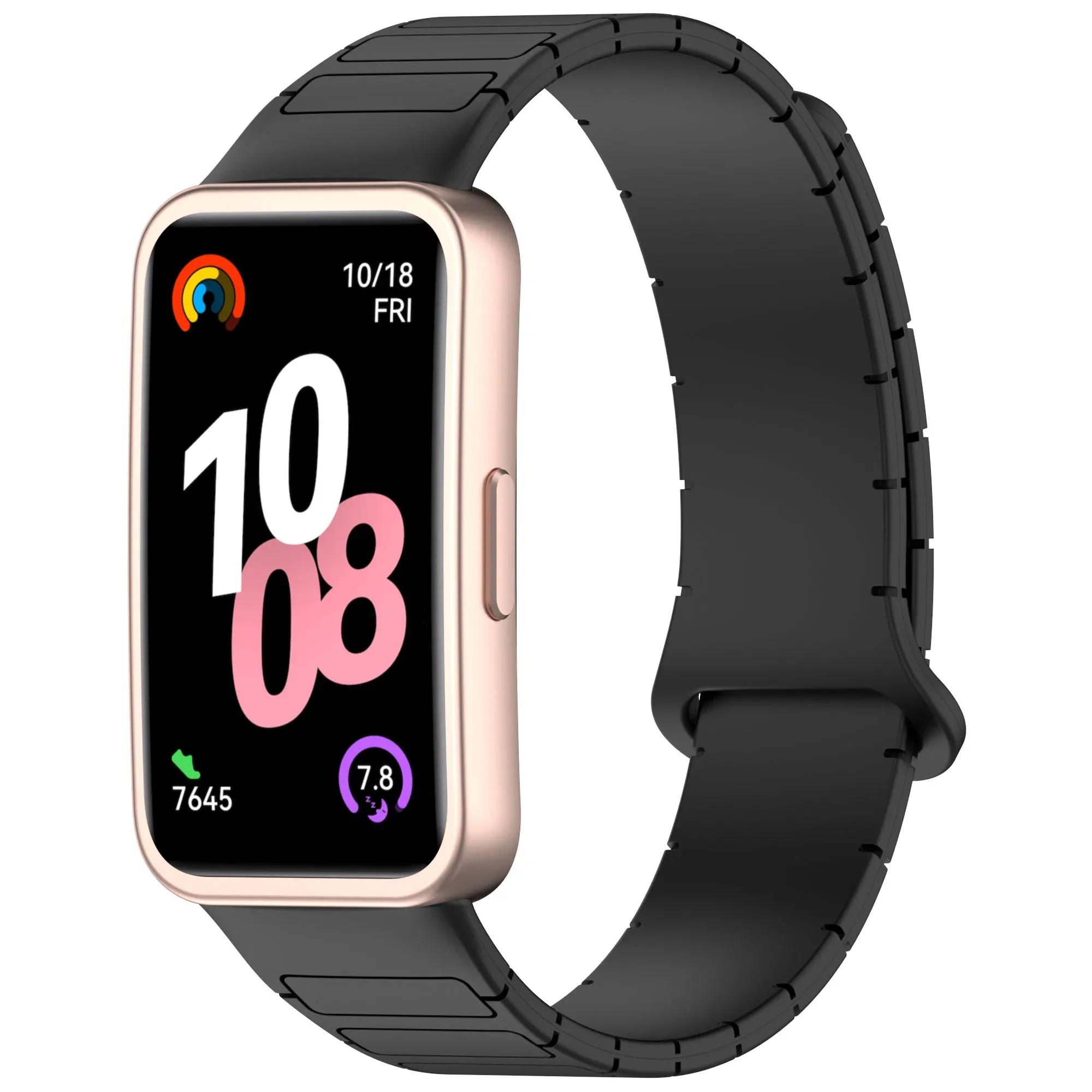 Cinturino sportivo in silicone ad anello magnetico per Huawei Band 10/9/8