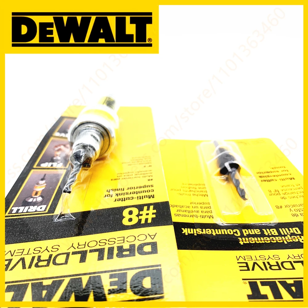 DEWALT DW2701 #8 taladro Drive Drive Flip Drive unidad completa 2 en 1 avellanador broca madera 8mm accesorios con DW2711