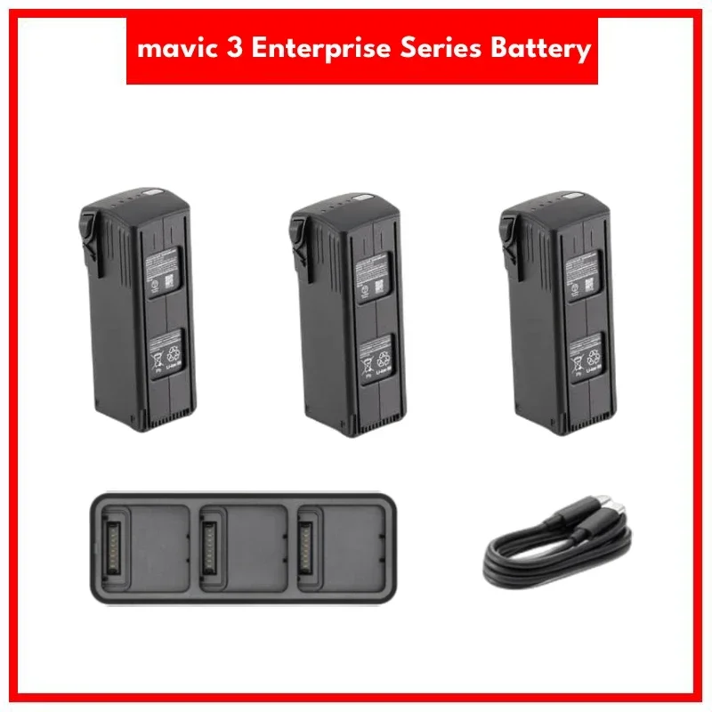 Compatible 3 Enterprise Series Battery Kit Includes Three  Batteries and One 100W   Charging Hub