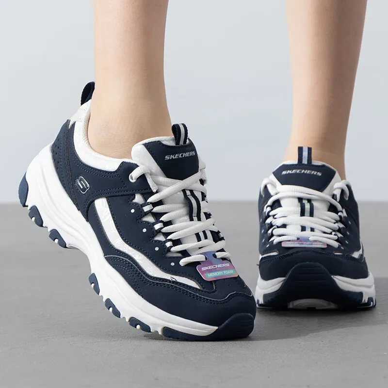 

Skecher women's shoes 2025 new thick sole increase fashion panda shoes light sports casual shoes 8730076-NVMT