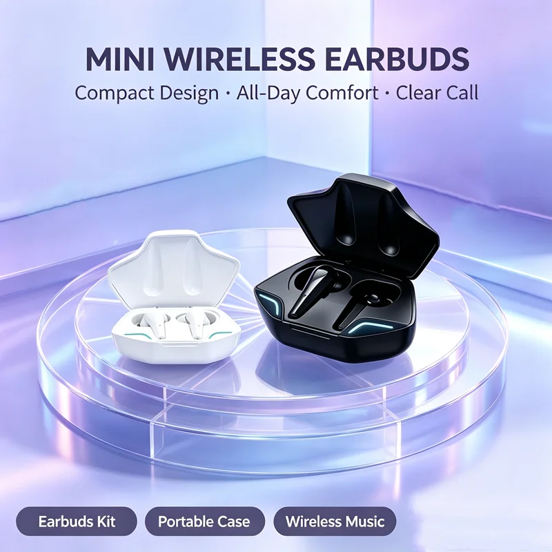 X15Pro Headphones TWS Wireless Bluetooth Earphones Stereo Headset Sport Earbuds Microphone with Charging
