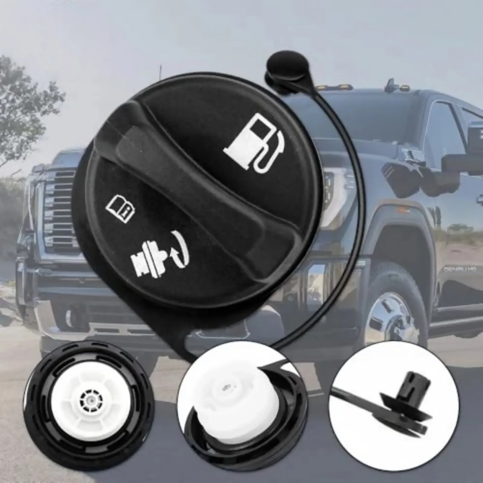 Fuel Gas Cap Compatible with GMC Chevy Cadillac 1999-2003 Silverado Sierra Yukon Tahoe Suburban Replacement GT231 15763227
