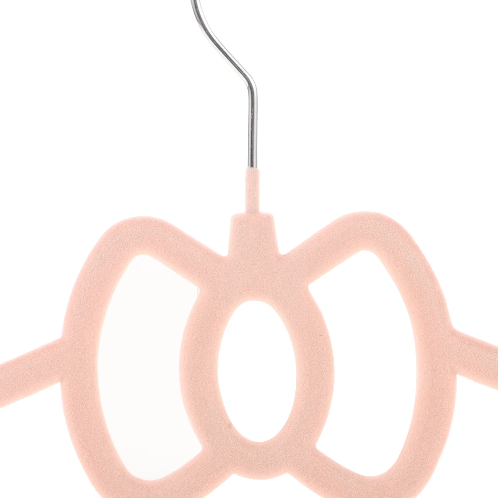 

10Pcs Bowknot Flocking Clothes Hangers Non Slip Heavy Duty Coat Hangers Closet Storage Bowknot Hanger Clothes Hanger