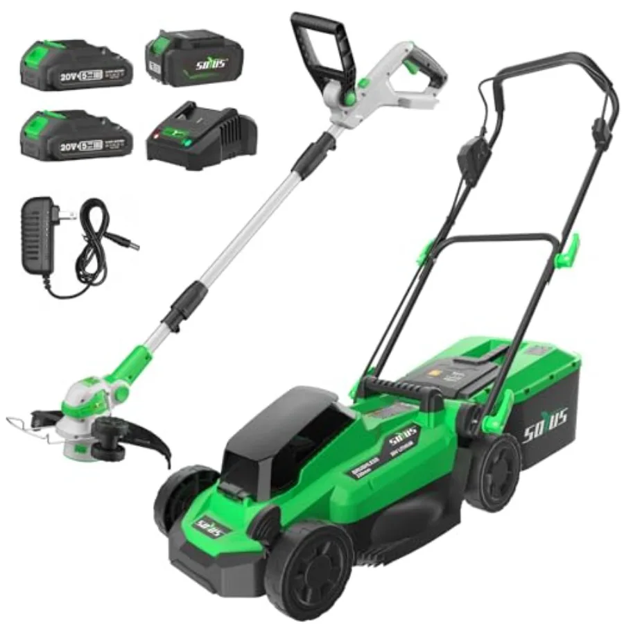 

Electric Cordless13 Inch 20V Lawn Mower and 20V 12 Inch Weed Wacker
