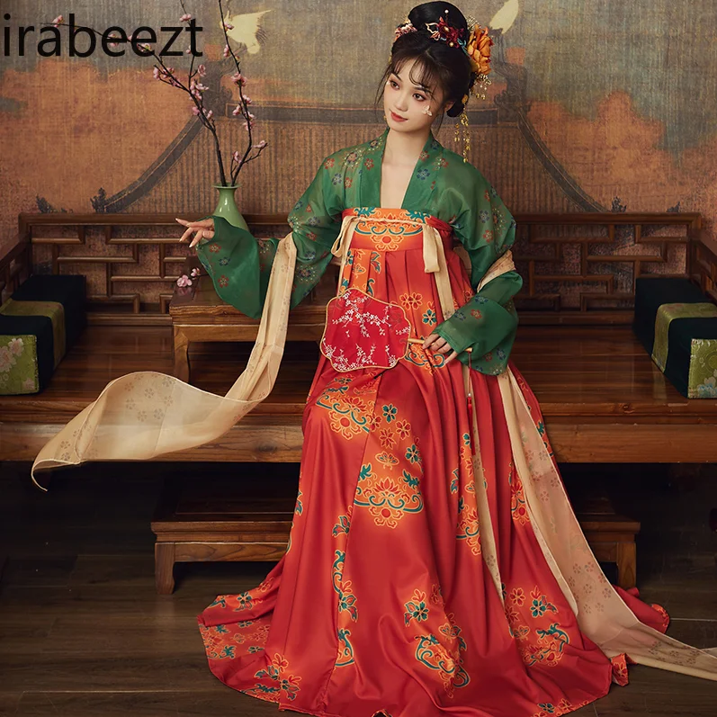 Tang Dynasty Style Thin Chest-skirt Spot Small Summer Suit New Dress for Women Mainland China Fairy Hanfu Women