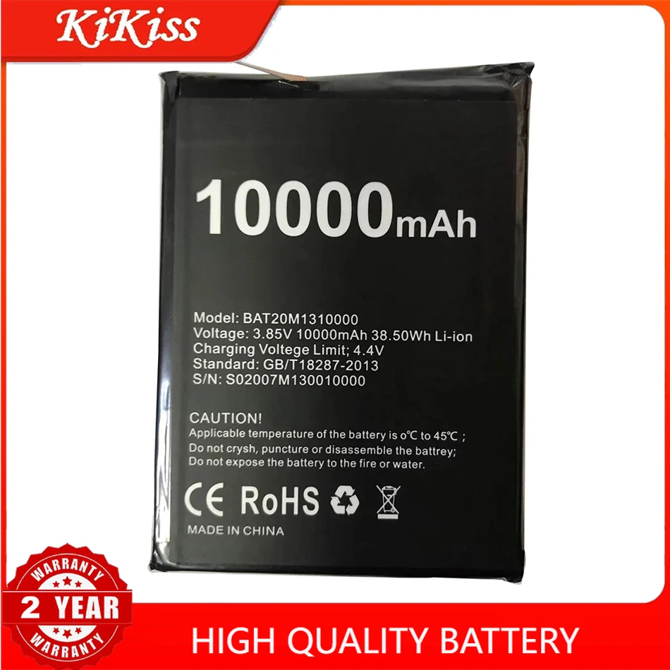 

Mobile Phone Battery BAT20M1310000 for DOOGEE S88 Pro S88Pro，10000mAh