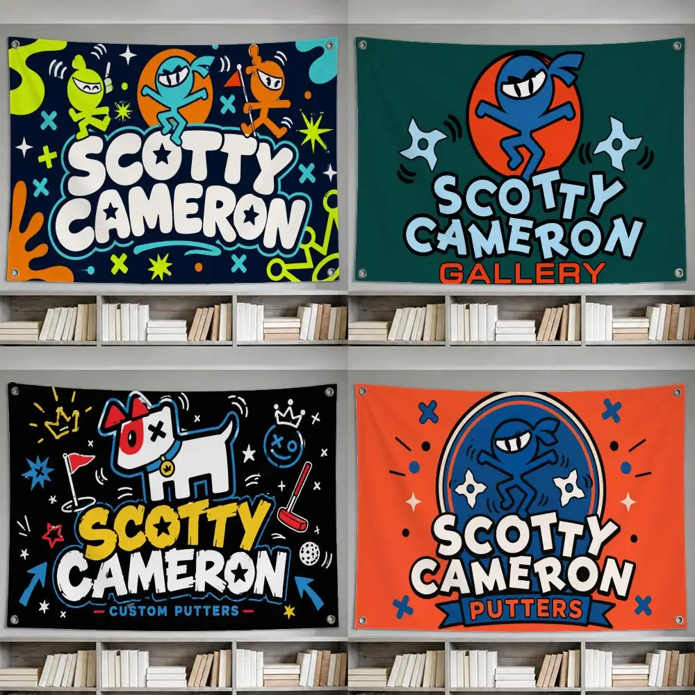 Brand Scotty Cameron  Flags Wall Hanging Decor Banner Flag, Indoor Outdoor Use for Yard Patio