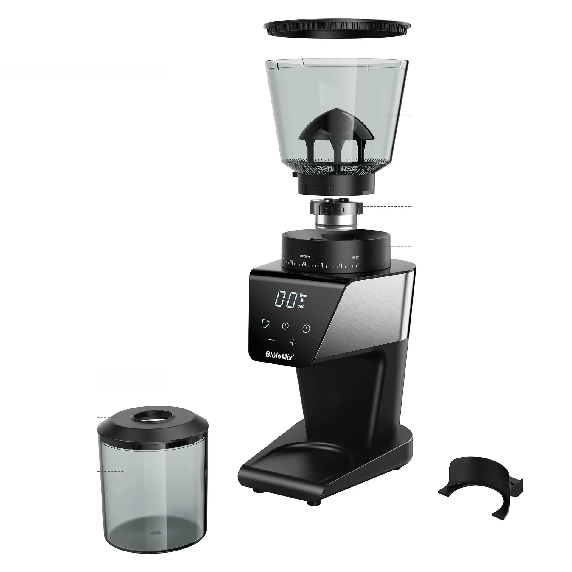 

Electric, cone tray, coffee, grinder, bean grinder, grinder Burr
