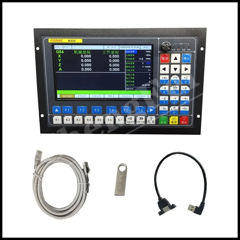 Cnc Ddcs-expert/M350 Plc 3/4/5 Axis Offline Motion Controller 1mhz G Code Better Than Ddcsv3.1 System With Atc Extended Keyboard