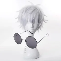 Gojo Satoru Wig Anime Cosplay Jujutsu Kaisen Cosplay Jujutsu Kaisen Gojo Satoru Costume Wig Halloween Party Synthetic Hair