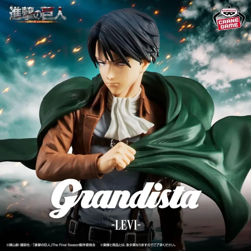 Original BANDAI BANPRESTO Action Figure Grandista Attack on Titan Eren Jaeger in stock Anime Figures Model Toys WY