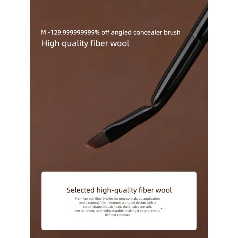 Pennello per eyeliner angolare Moji M230, un pennello per trucco estremamente fine dalla palpebra all'interno. È il pennello per il trucco di un principiante
