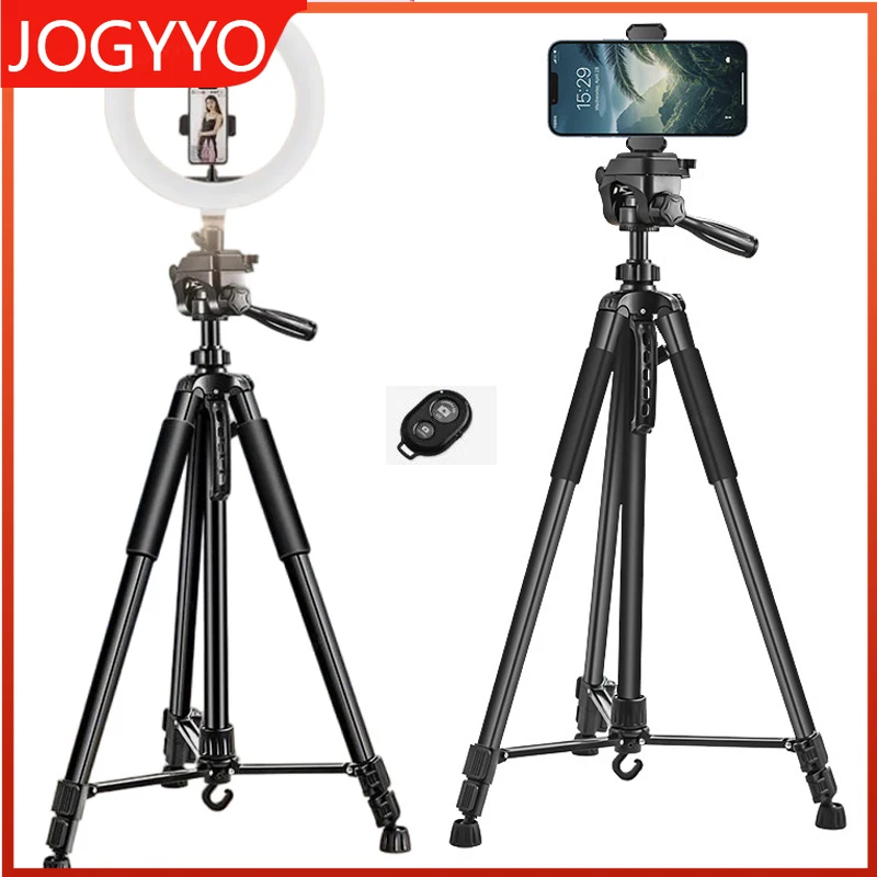 

1.7m Phone Camera Tripod Single-position Three-position Shooting with Light Option For Live Video Streaming Photography Tripod