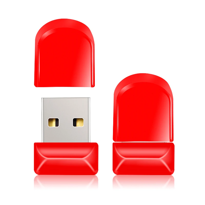 Mini USB 2.0 Flash Drive, Waterproof Metal Keychain Pendrive 8GB 16GB 32GB 64GB 128GB Portable Memory Stick for Computer