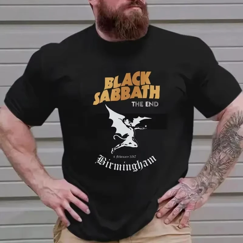 Kolekcja 2025 Sabbaths Amplified Paranoid T-Shirt Black Sabbath Heavy Metal Rock Band T-Shirt Street Style Casual T-Shirt 22