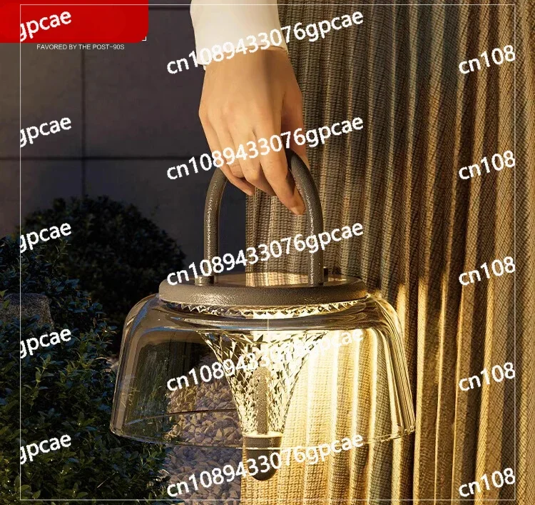 Solar Garden Balcony Gazebo Outdoor Chandelier Simple Outdoor Waterproof Handheld Hanging Light