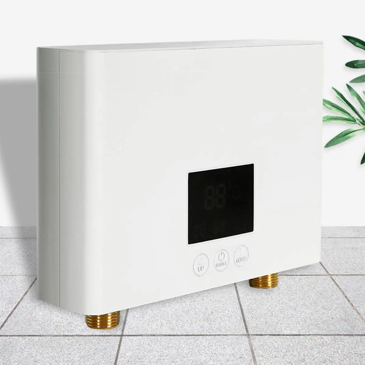 Настенный Электрический водонагреватель с дистанционным управлением, термостат для быстрого нагрева, для кухни, ванной, душа