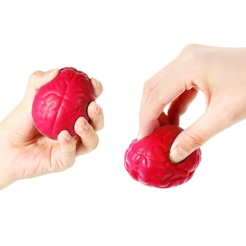 Brain Stress Ball Hand Muscle Exercise Pressure Ball Brain Toy Funny Brain Stress Ball Brain Stress Ball Polyurethane