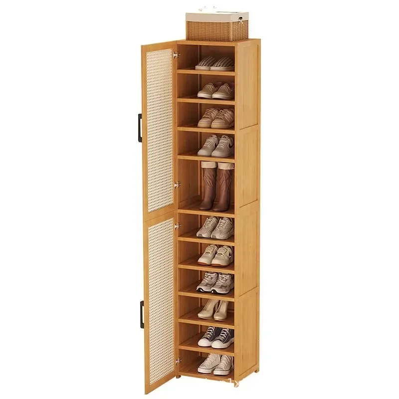 Exquisite Minimalist Simple Shoe Cabinet At The Door Large Capacity Multi-functional Dust-proof Shoe Rack