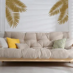 Set of 2 Palm Leaves Wall Decals Tropical Leaf Wall Decals Vinyl Home Decor Living Room Bedroom Beach House Sticker Mural G143