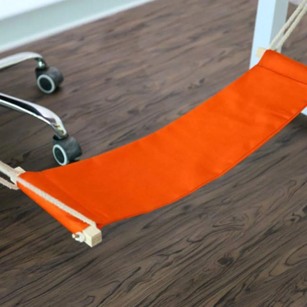 

Foot Hammock Under Desk Footrest Comfy Hanger for Office Home Prevent Feet Numbness Fine Details Adjustable Design Long Term Use