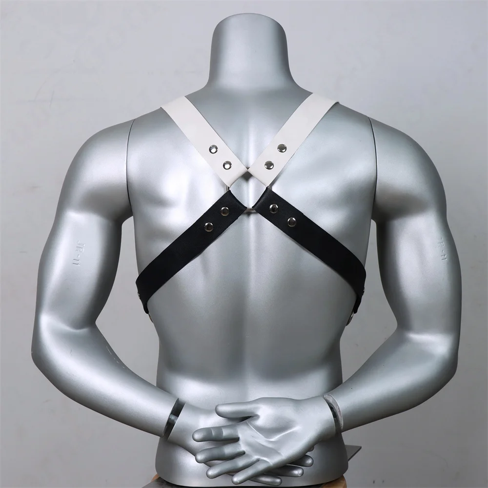 Male Leather Lingerie Chest Harness Sword Belt Adjustable Sex Toy Rave Gay Clothing Bdsm Fetish Full Body Harness Belt Strap