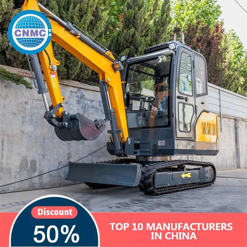 

CNMC 3 Ton Mini Excavator Hydraulic Mechanical Excavator Small Digger High-performance Compact Factory Direct Sales