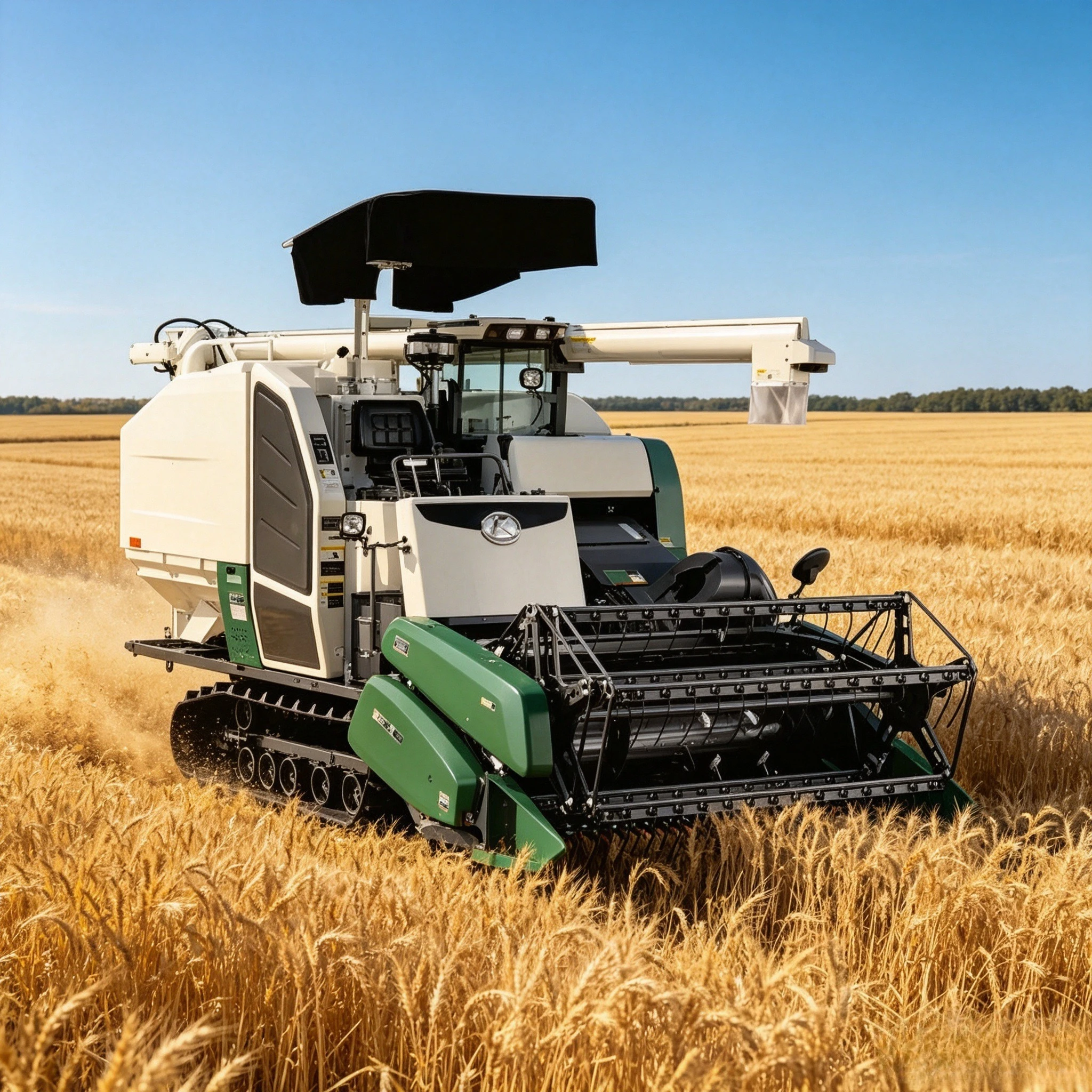 Farming Agriculture Video - Mietitrebbiatrice per riso, macchina agricola, attrezzatura