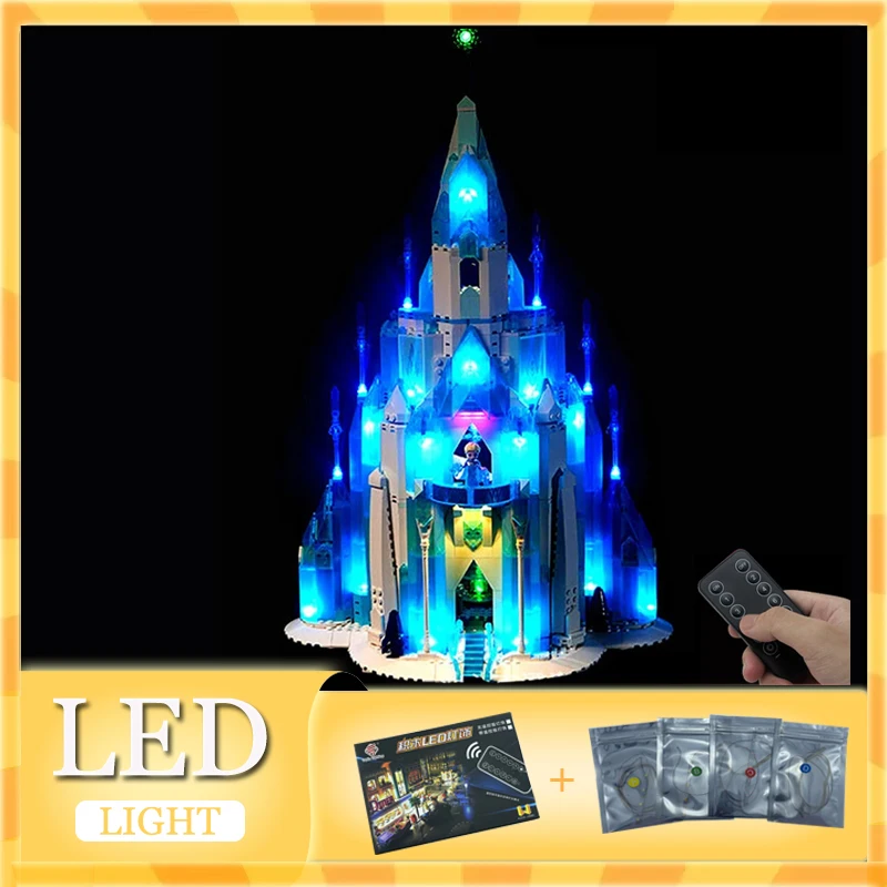 RC DIY LED Light Kit For LEGO 43197 The Ice Castle  ( Only LED Light,Without Blocks Model)