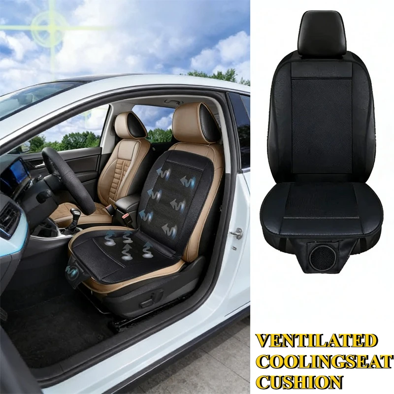 

Car Home Dual Use 12V Adult&Child Summer Cool Air Seat Cushion Quick Blowing Heat Dissipation Cooling Device Seat Cushion HD