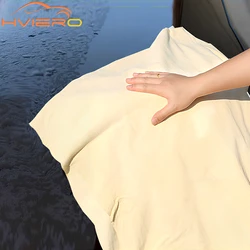 Auto Home motocicleta gamuza de secado Natural aproximadamente 70X100cm forma libre limpieza paño de cuero genuino cocina habitaciones Universal
