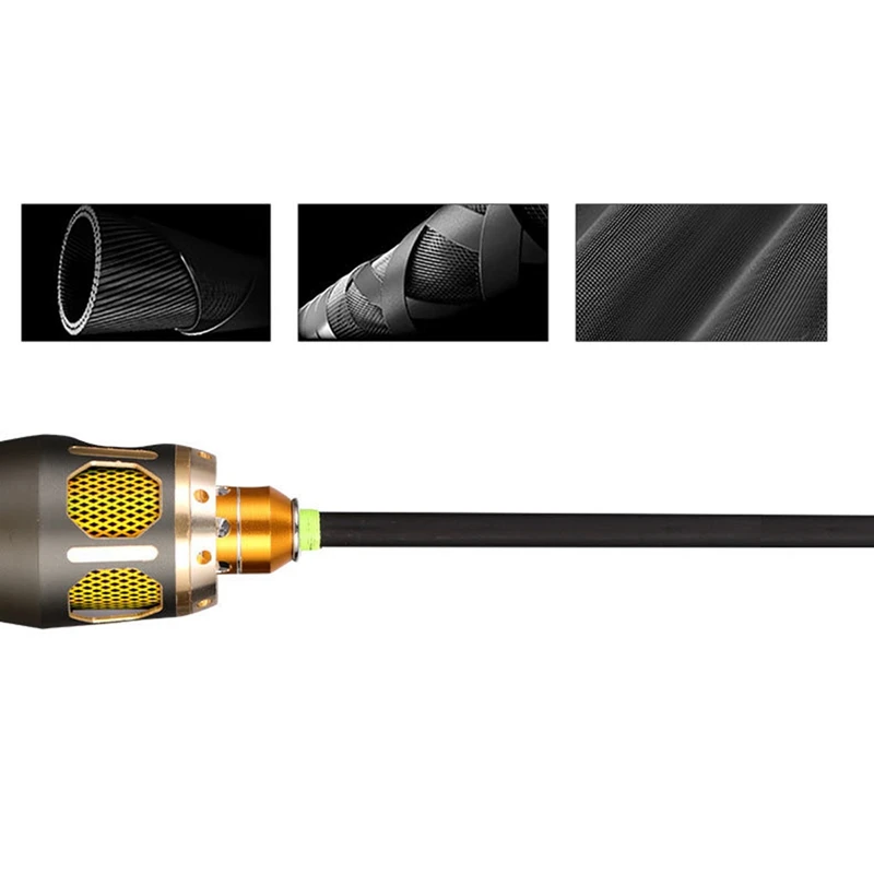 

【A12I】Titanium Alloy Carbon Ultra Short Ice Fishing Rod 70cm Insert Solid Soft Tail Rod (Straight Handle)