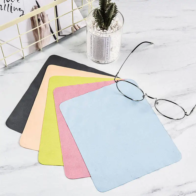 Microfiber Glasses Cleaning Cloth Reusable Soft Lens Wipe Cloth for Eyeglasses Camera Screen Phone
