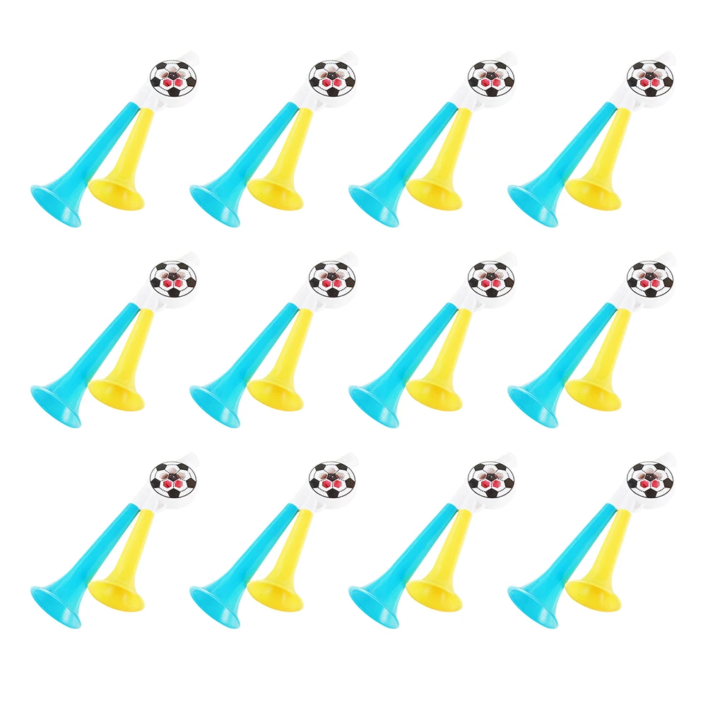 

12 Pcs Trumpet Party Air Horns Plastic Cheering Props Loud Noisemakers Stadium Soccer Toys Football Events Festive Concert