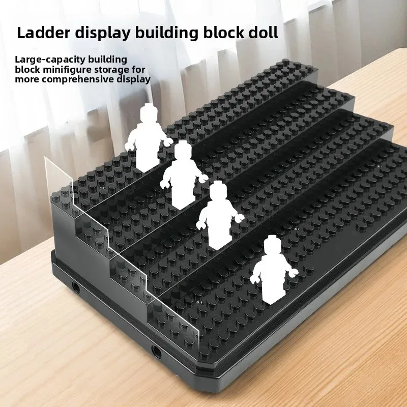 Compatible Building Block Display Box, Detachable Step Transparent Acrylic Dustproof Humanoid Doll, Doll Assembling Gift. - view 5