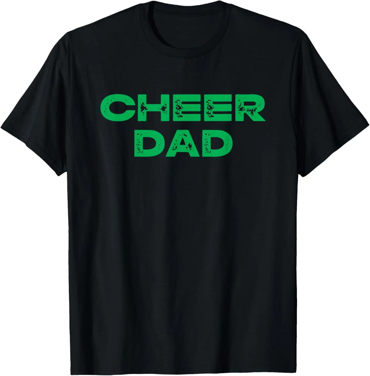 Cheer Dad Green Cheerleading T-Shirt