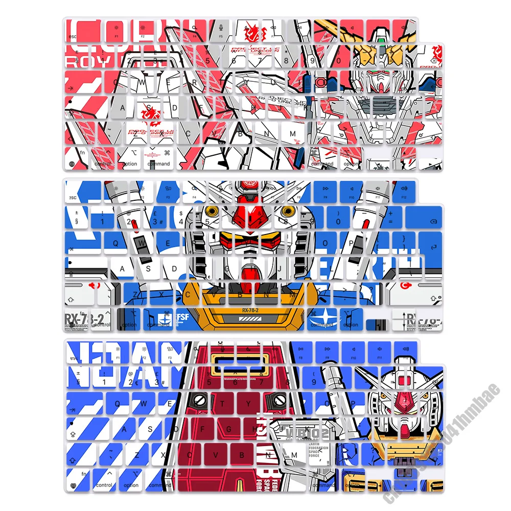 

Anime G-Gundams EU Layout Soft Silicone Keyboard Cover for Macbook pro 14 M1 M2 M3 A2442 A2485 A2779 A2780 Air M2 M3 A2681 A2941