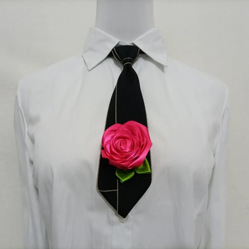 Original Formal Suit Tie Bow New Retro Rose Korean Male and Female College Style Shirt Accessories Tie Fashion Handmade Gift