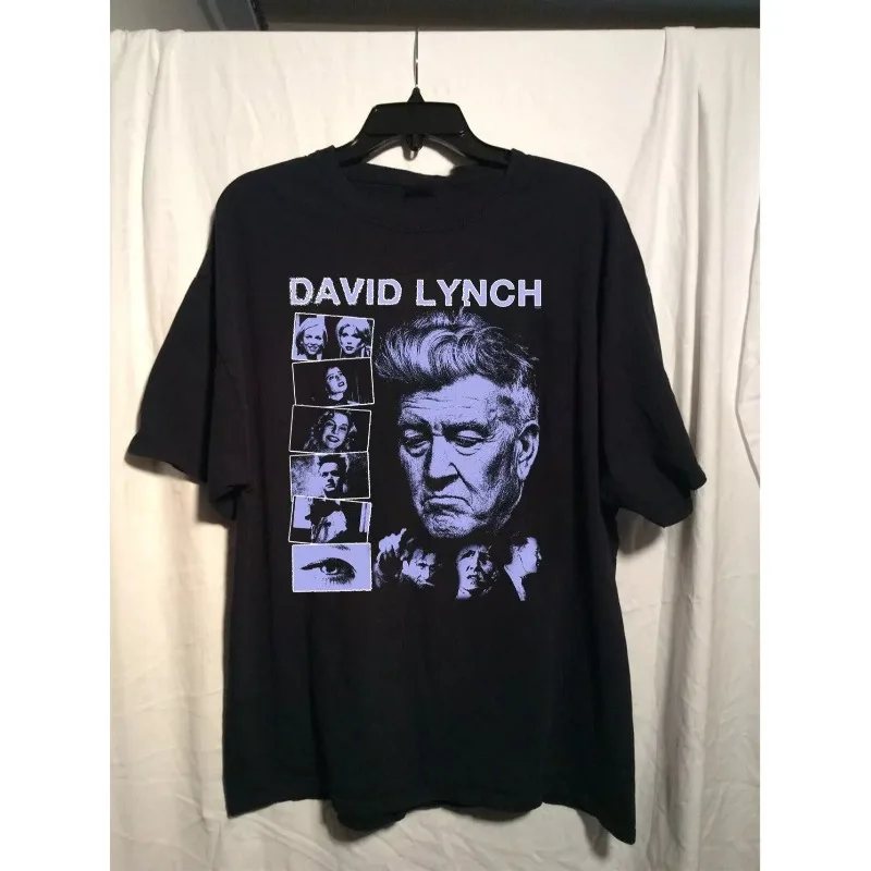 David Lynch Poster T-shirt, A Movie Fan Gift Suitable for Both Men and Women, Summer New Y2K Harajuku Style Retro Casual T-shirt
