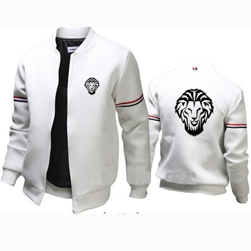 2024 primavera otoño hombres Leon Athletic Club de Bilbao Logo impreso ropa de calle informal suelta de manga larga de algodón chaqueta de vuelo abrigo
