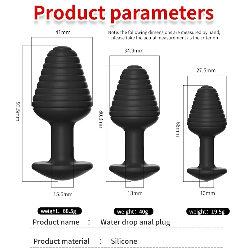 SM Water Drop Anale Kralen Speeltjes Voor Mannen Vrouwen Zachte Siliconen Butt Plug G-spot Stimulator Prostaat Massager masturbatie Unisex