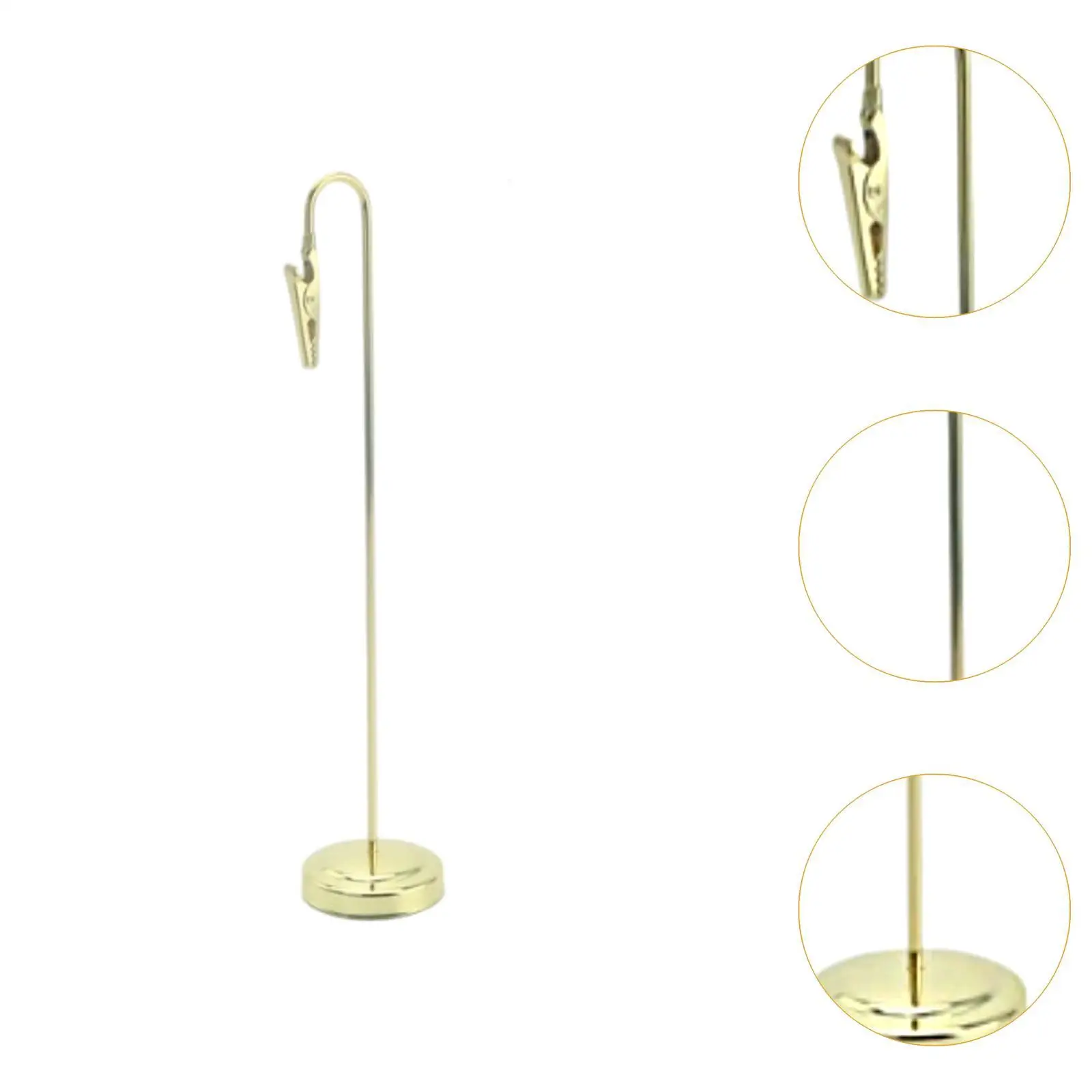 Table Number Holder Picture Bracket with Clip Desktop Table Card Name Stand for Party Wedding Table Decor Restaurants Birthday