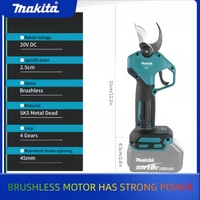 Makita Brushless Electric Pruning Shears Garden Tool Branche Cutter Cordless Electric Garden Scissors Fruit Tree for Makita 18V