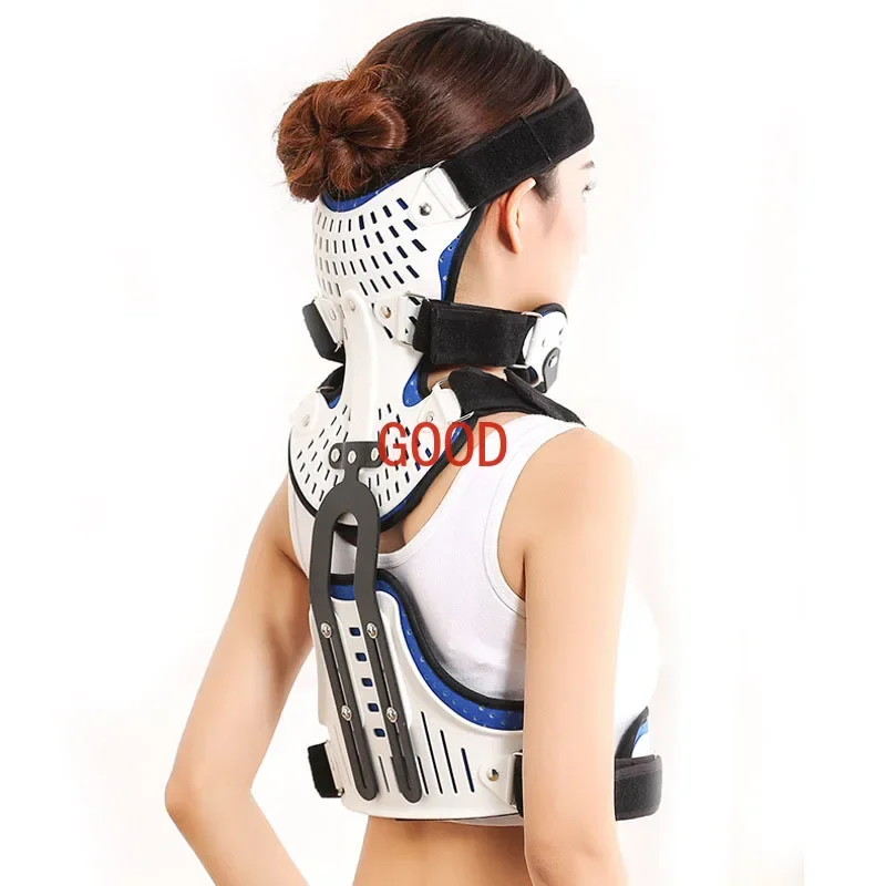 Adjustable Cervical Collar Spine Thoracic Orthosis Head Chest Neck Fixed Brace Posture Corrector Support