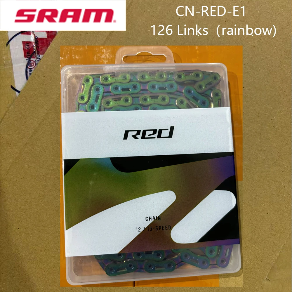 SRAM Force E1 Rival E1 Red E1 ketting voor racefietsen, model CN-RIV-E1, CN-FRC-E1, model Flattop E1, 126 schakels, geschikt voor 12/13 versnellingen.