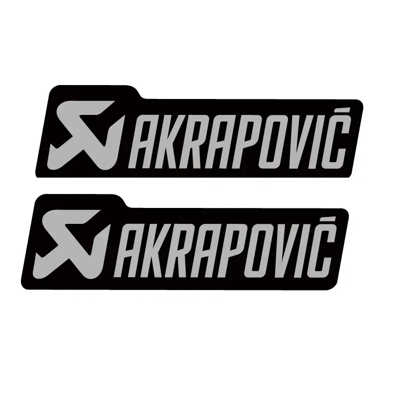 Auspuffstapelaufkleber für AKRAPOVIC Epoxid-Motorradaufkleber für Akrapovic Logo, wasserfeste Aufkleber, Zubehör, Auspuffaufkleber