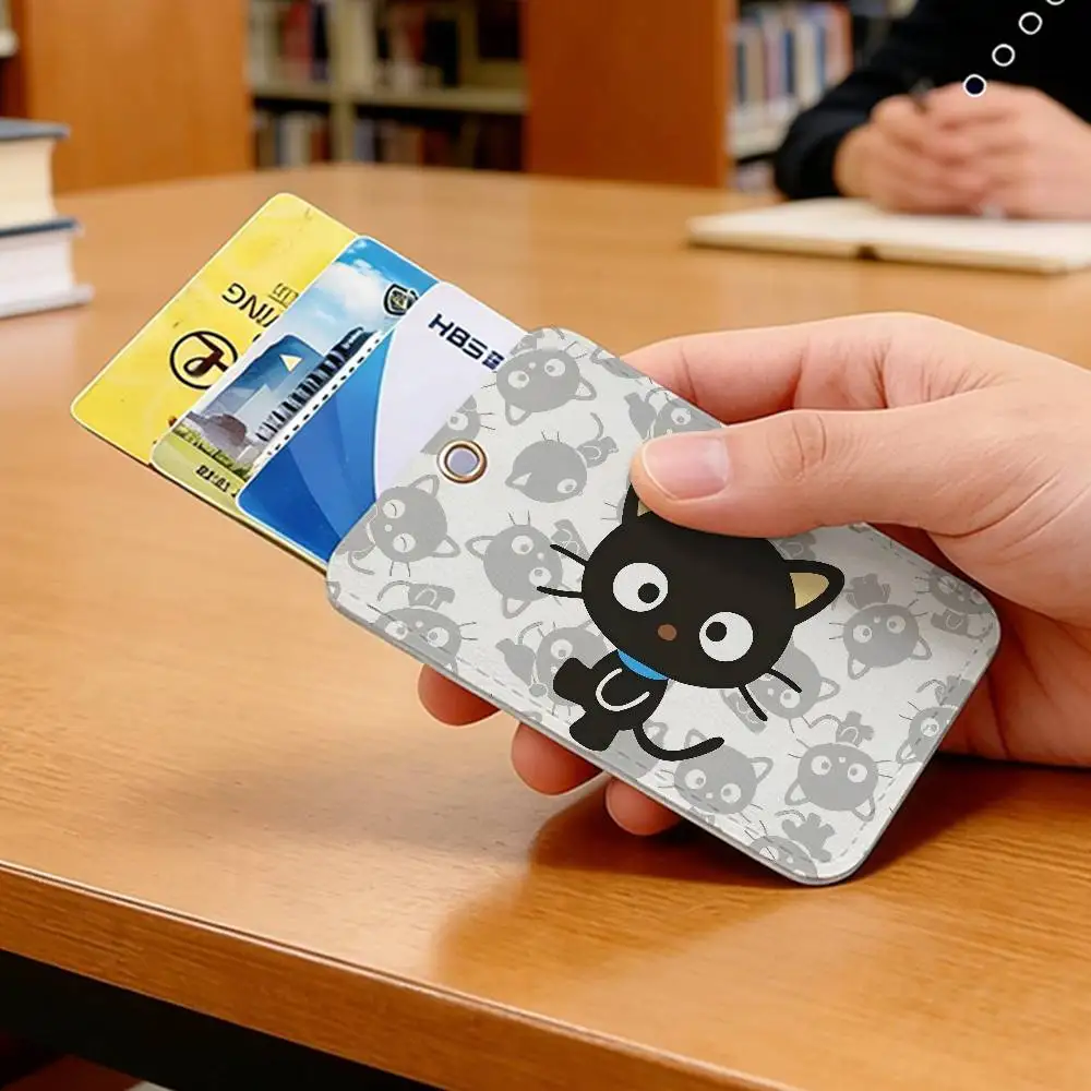 

Милый брелок-карточка с мультяшным персонажем Chococat, модный аниме-кулон, чехол для ID-карты, проездного, подарок на день рождения для взрослых