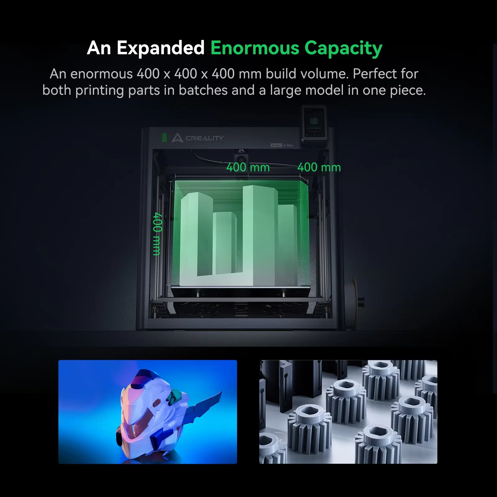 Картина 4: 3D-принтер Creality Ender-5 MAX с супербольшим рабочим пространством 400*400*400 мм, высокоскоростной FDM-принтер 700 мм/с