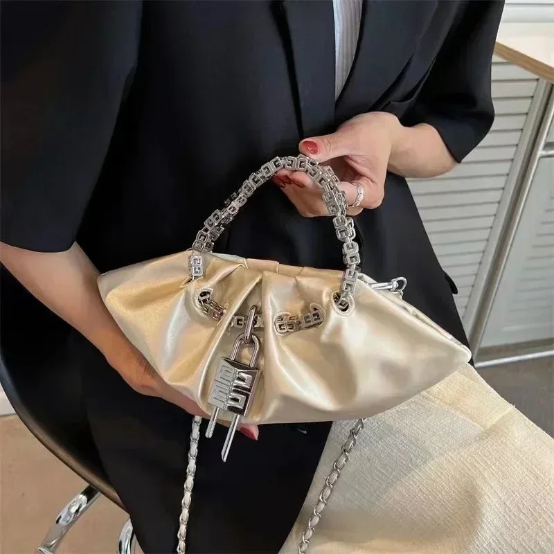 2024 New Fashion Chain Handbags for Women Luxury Crossbody Bag Designer Shoulder Bag Black Female Purse Sac Femme